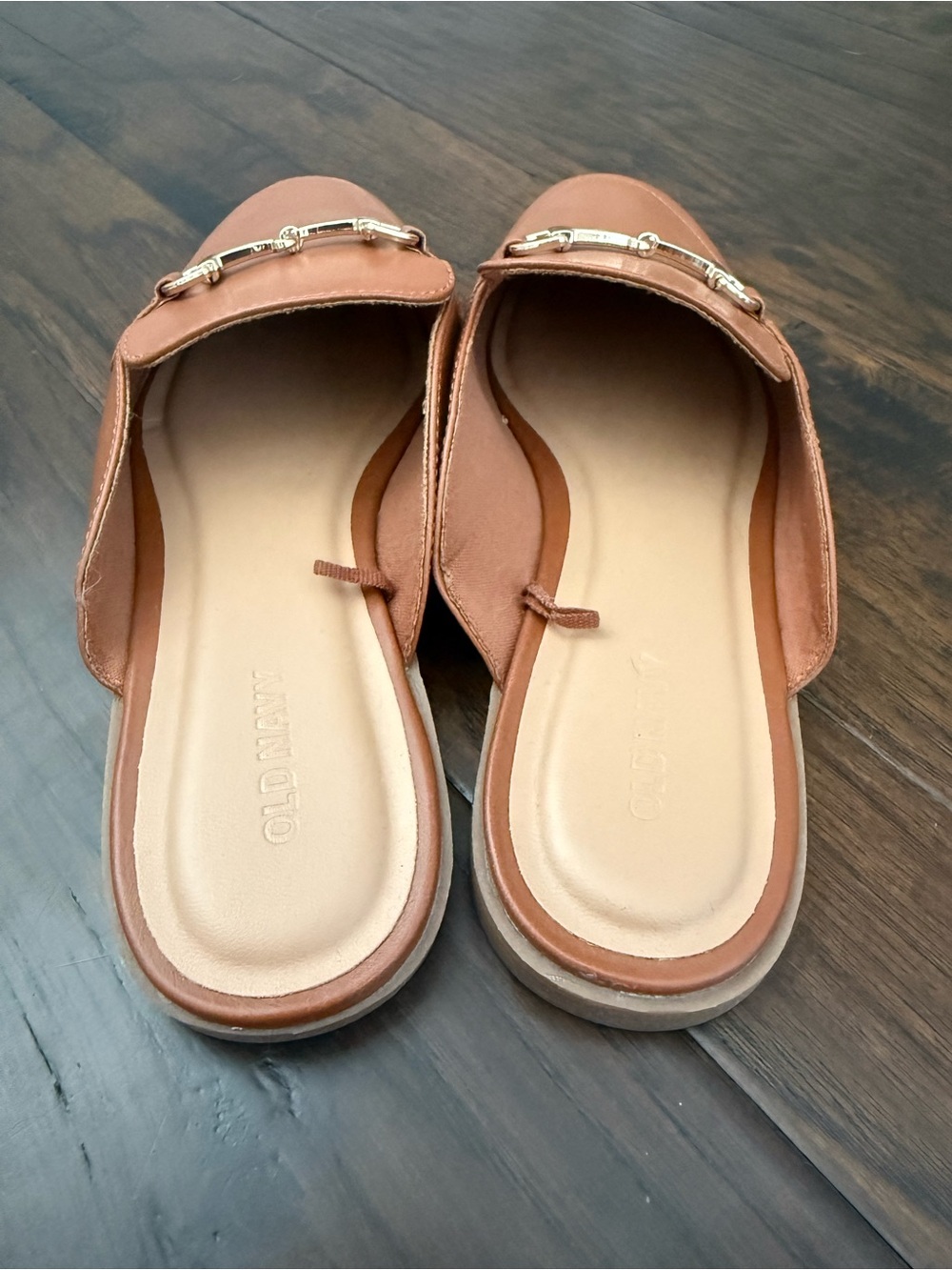 Old Navy Horsebit Mule Loafers | Women’s Size 8.5 | Cognac Brown - Picture 3 of 4